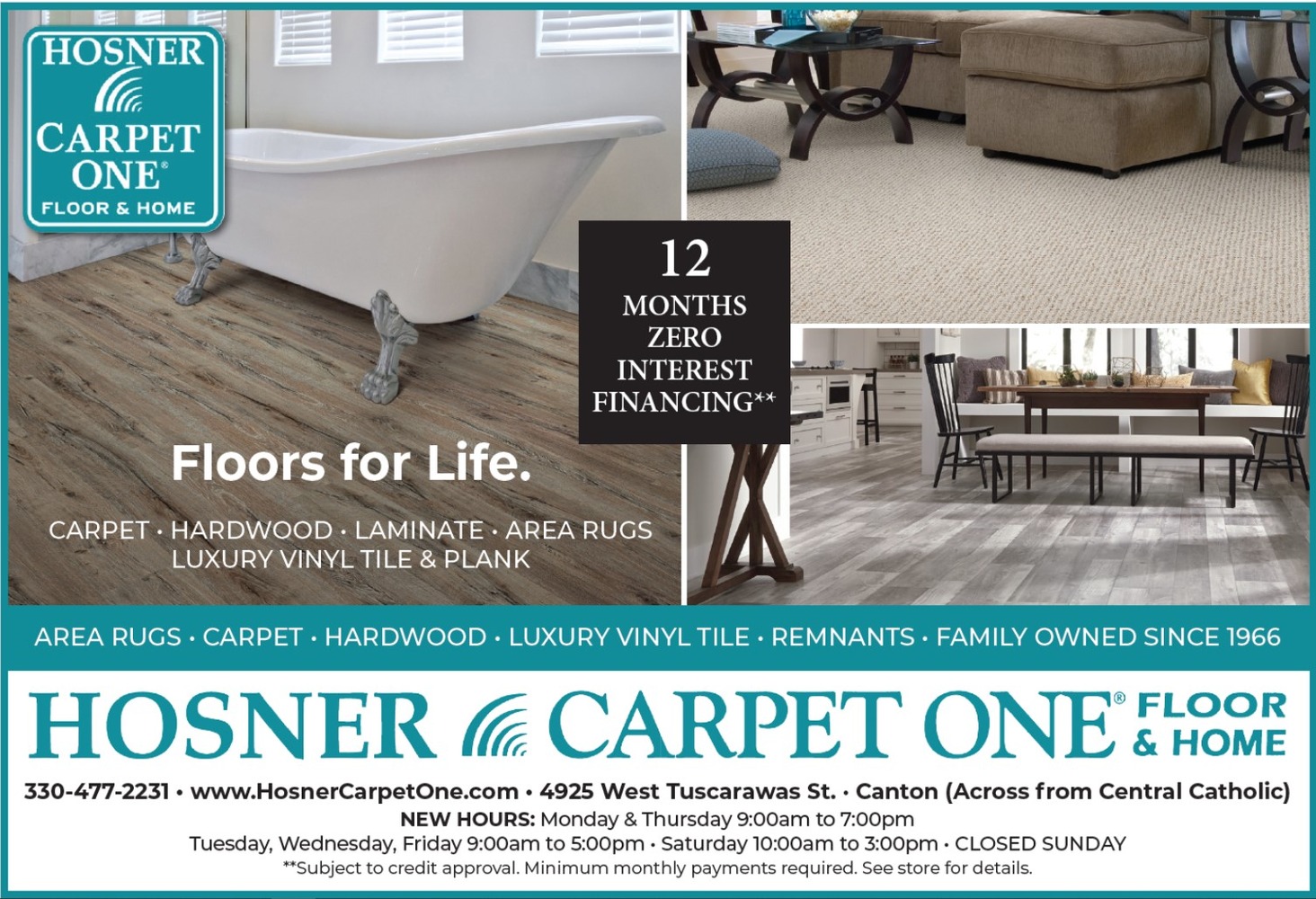 Carpet & Flooring Store in Canton, OH Hosner Carpet One Floor & Home